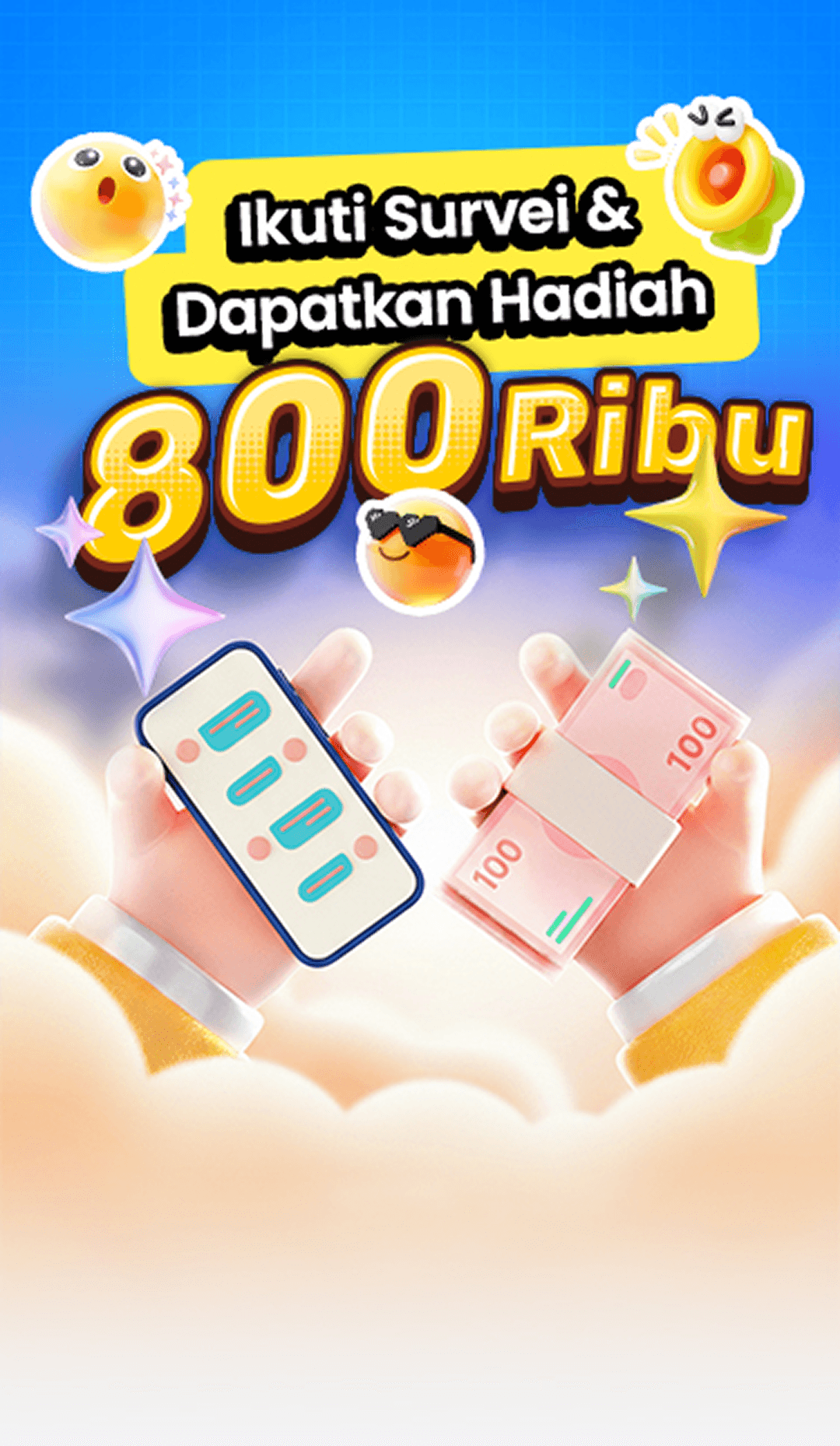 Ikuti Survei & Dapatkan Hadiah 800 Ribu